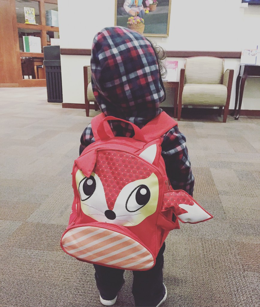 Westley With His Backpack