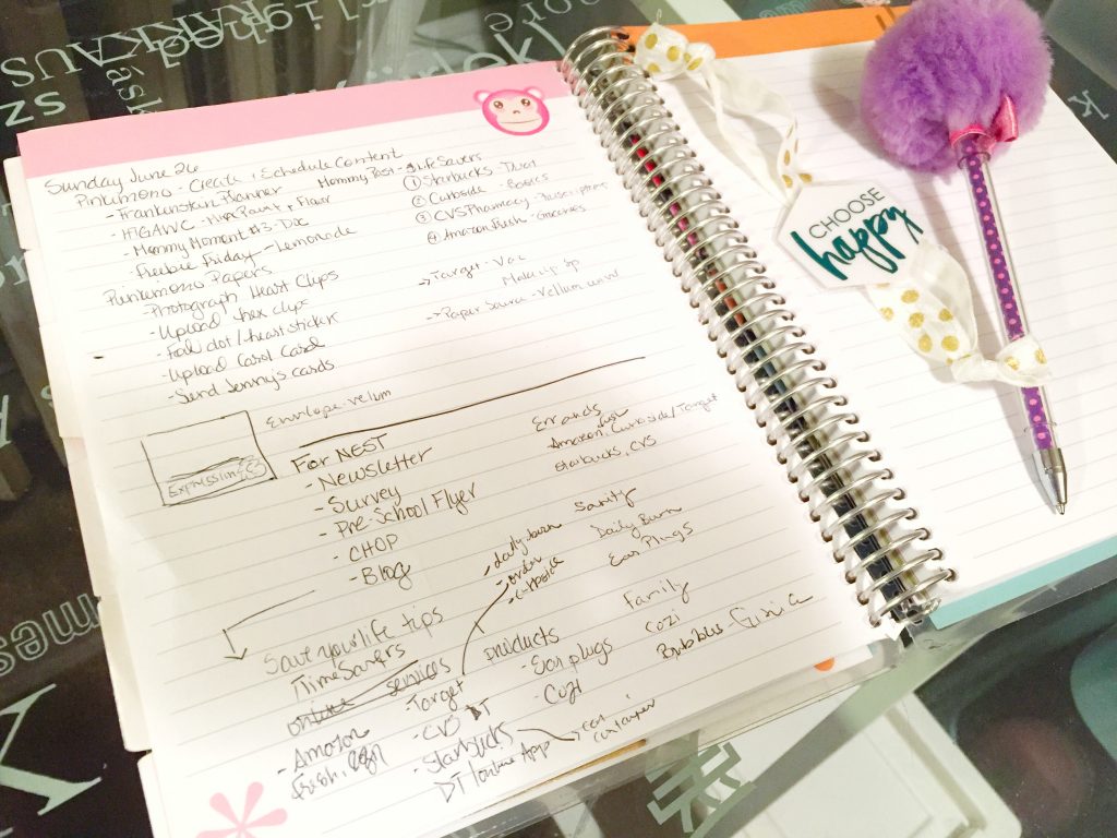 Notebook Planner Planning Section