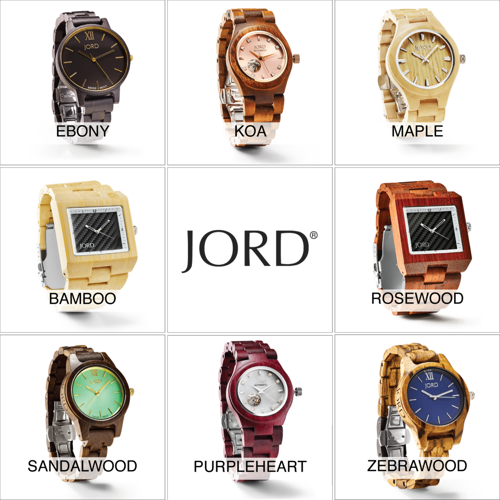 JORD Watches are made from several types of wood