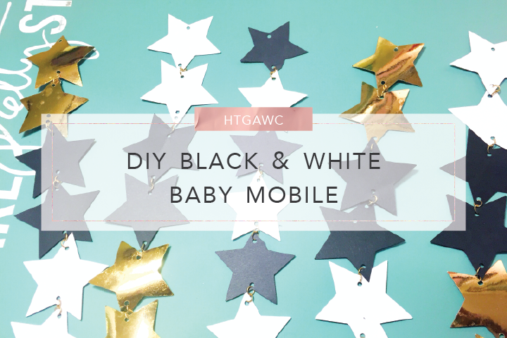 DIY Black & White Baby Mobile
