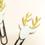 HTGAWC: Make Your Own DIY Glitter Reindeer Planner Clips