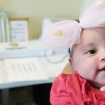 HTGAWC: DIY Baby Headband With MINC Foil & A Tulle Bow