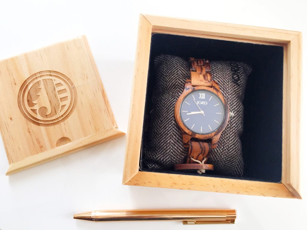 The JORD Wood Watch packaging like the watch is gorgeous.