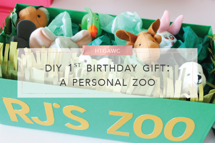 Personalized 1st Birthday Zoo Animals Design Birthday Tissue Paper