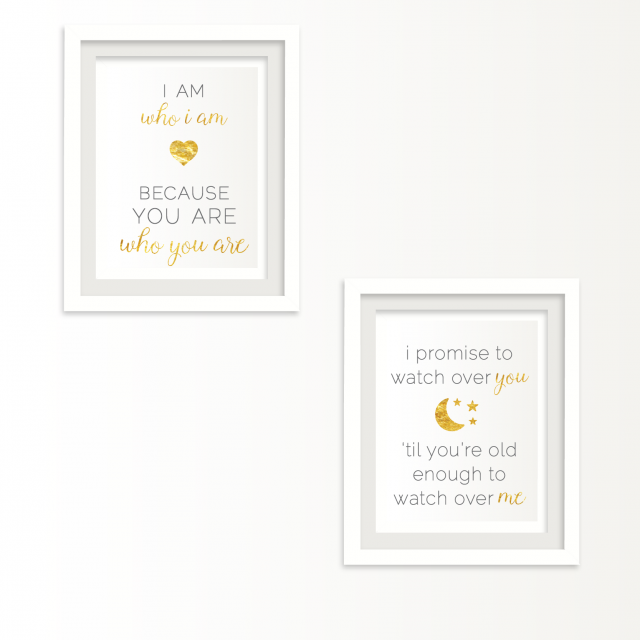 I Am Who I Am Because Of You Free Printable